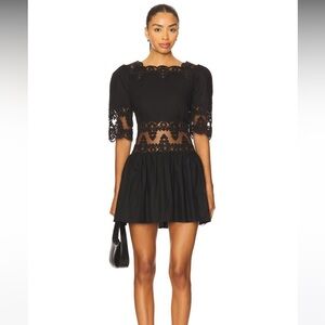 Tularosa Black Bonnie Mini Dress